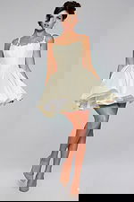 ivory fit and flare dress 40379