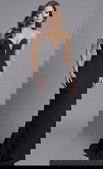 Strapless Evening Gown With Sculpted Sweetheart Bodice