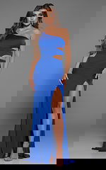 royal blue cut out dress 40475