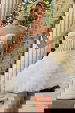 ワンピース NOTREemor tulle mini dress NOTRE emor（ノートルエモア） ドレス tulle mini dress : ZOZOTOWN