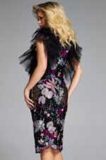 Model wearing Jovani dress 40683.