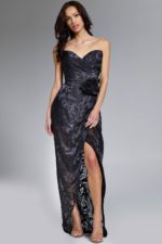 Model wearing Jovani dress 40706.