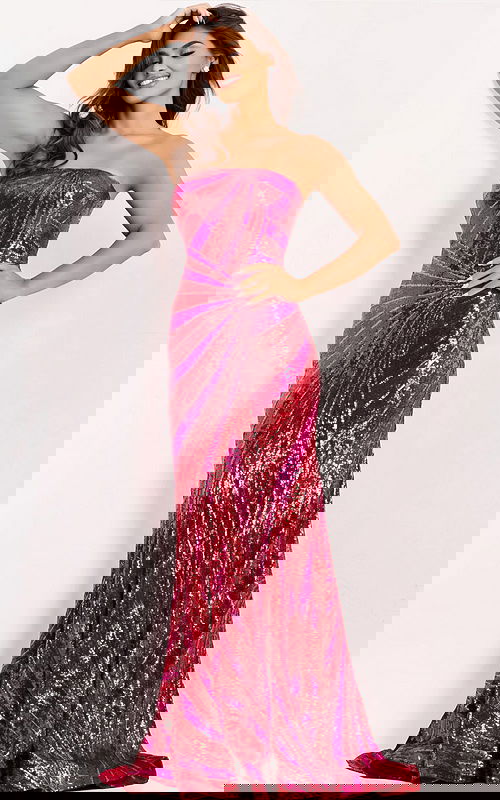 mermaid strapless prom dress 40765