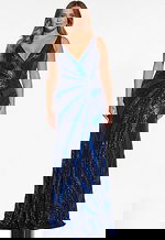 v neckline beaded dress 40766