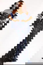 navy mermaid dress 40848