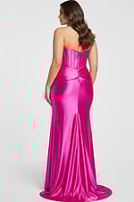 satin corset bodice dress 41012