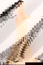 back view of mermaid floral dress 41131