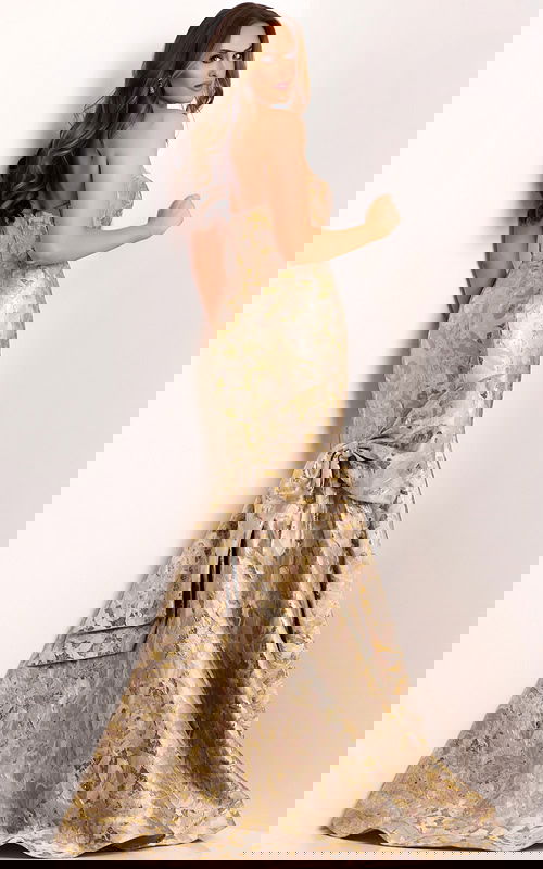 back view of mermaid floral dress 41131