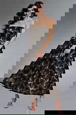 Model wearing Jovani dress 41187.