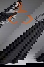 off the shoulder ball gown 41198