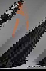 black off the shoulder embellished ball gown 41198