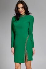 Model wearing Jovani dress 42008.