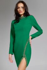 Model wearing Jovani dress 42008.