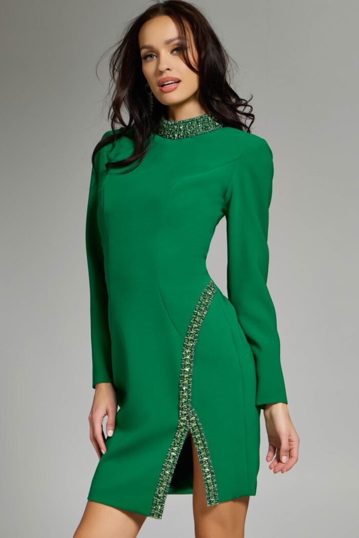Model wearing Jovani dress 42008.