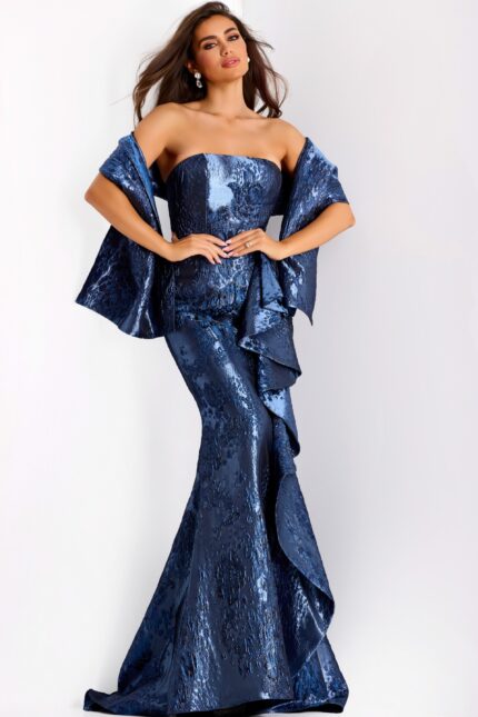 strapless mermaid floral dress 42028