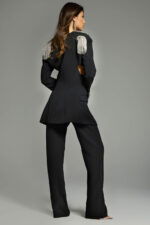 back of beaded two piece suit 42120