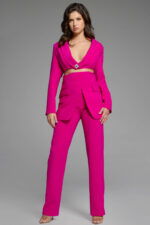 v neckline cut out jumpsuit 42120