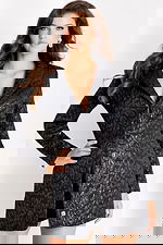 v neckline jacket with front buttons 42136