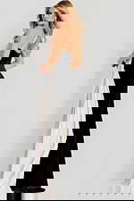 back of one shoulder embellished dress 42140