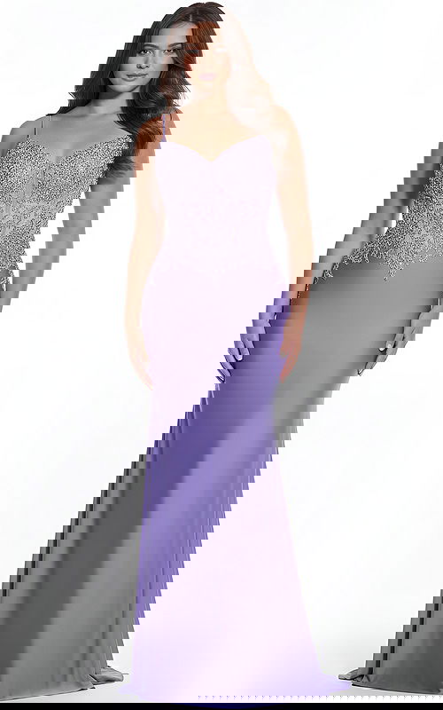 purple embellished dress 42221 