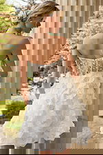 corset bodice sheer short dress 42299