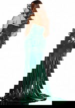 meallic green dress 42336