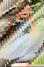 Tulle Mini Dress with Ruffled Bodice 42340 - Image 4