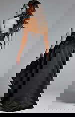 back of strapless high low dress 42357