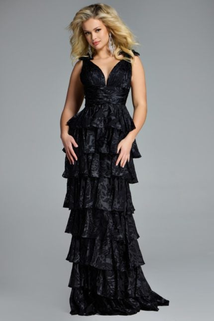 Model wearing Jovani dress 42380.