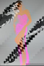 Model wearing Jovani dress 42465.