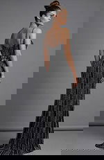 black and silver beaded dress 42541