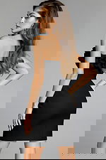 back of strapless fitted dress 42574