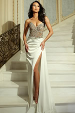 strapless corset bodice beaded dress 42614