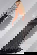 black high slit dress 42639