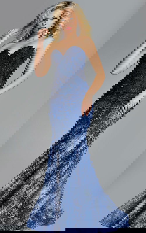 Model wearing Jovani dress 42740.