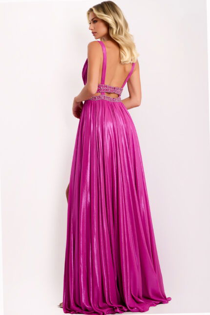 backless pleated dress 42817