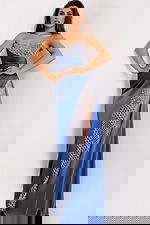 embellished long dress 42850