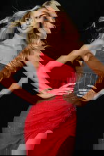 red corset bodice dress 42926