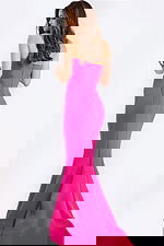 back of jersey fitted dress 43003