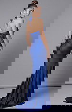 back of royal halter neck dress 43041