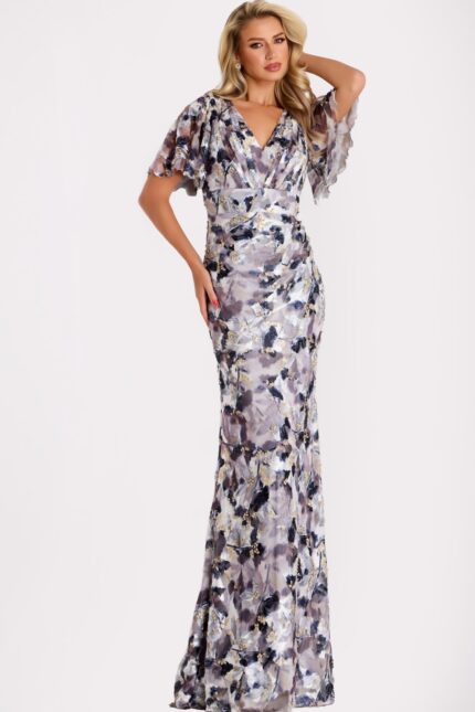 Model wearing Jovani dress 43046.