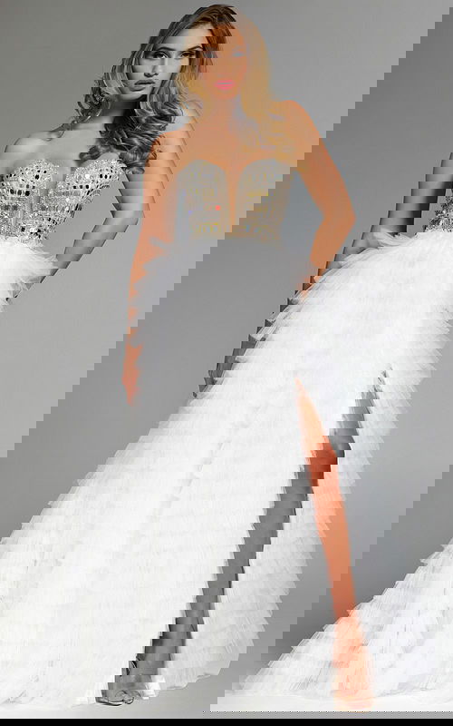 embellished a line dress 43412