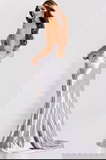 Beaded Corset Dress With High Slit 43417 - Image 2