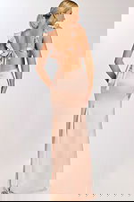 backless satin dress 43478