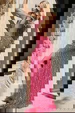 backless pink beaded dress 43623