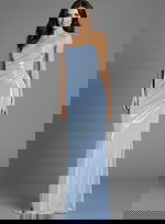 Shimmering fitted formal dress 43651