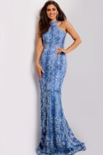 Model wearing Jovani dress 43678.
