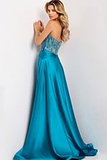 back of corset bodice dress 43729