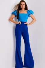 Model wearing Jovani dress 43755-1.