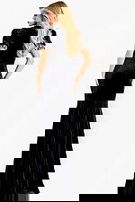 black short sleeves dress 43771